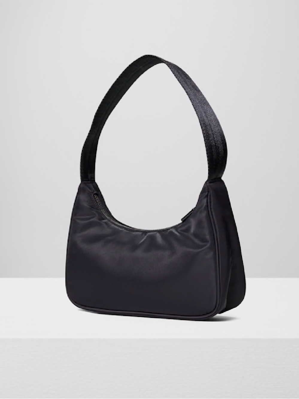 ARITZIA black nylon Goldie shoulder bag